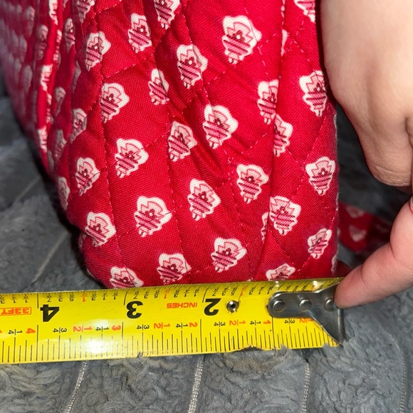 Vera Bradley Red Patterned Shoulder Bag - Picture 7 of 9